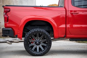 Chevrolet Silverado 1500 Fender Flares - Rough Country - SF1 - Red Hot - '19-'22